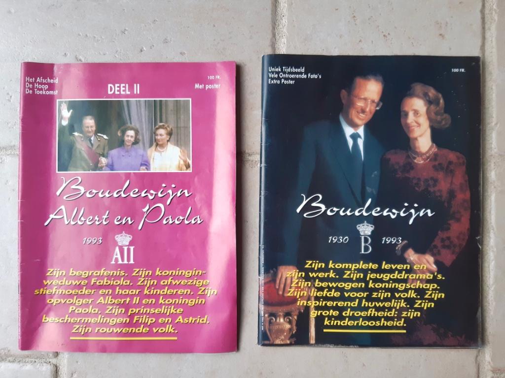 2 tijdschriften 1993 Boudewijn + Albert en Paola, Ophalen of Verzenden, Gebruikt, Tijdschrift of Boek