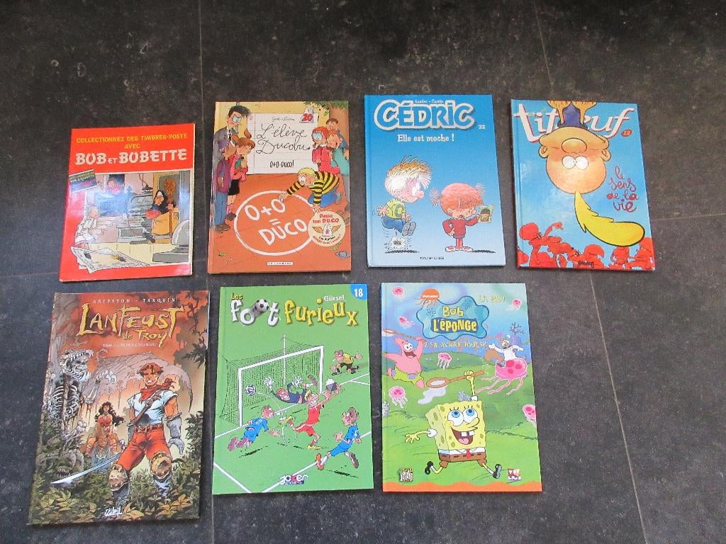 Divers BD Ducobu Cedric Titeuf Lanfeust de Troy Bob l'Eponge, Enlèvement
