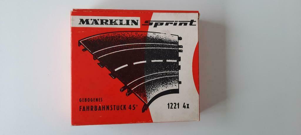 Marklin Sprint 1221 baanstukken, Ophalen of Verzenden, Zo goed als nieuw, Racebaan, Overige merken