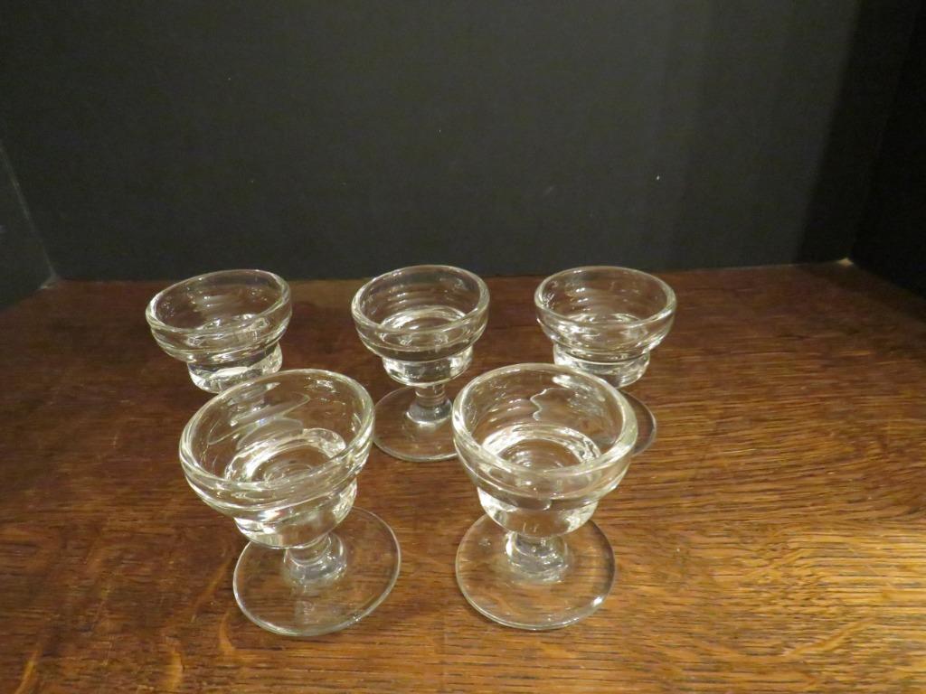 5 verres à goutte anciens, Antiquités & Art, Enlèvement ou Envoi