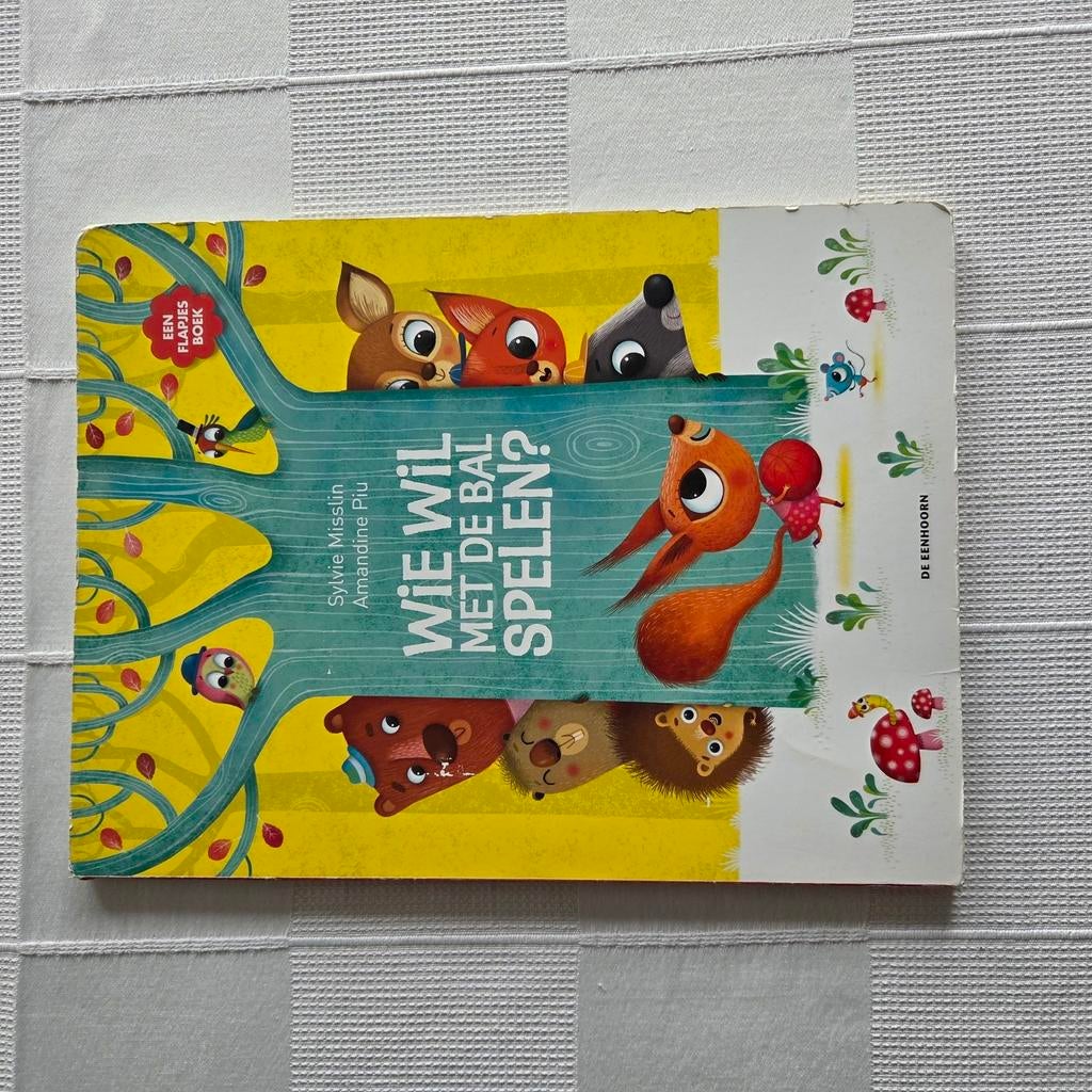 Kinderboek: Wie wil met de bal spelen?, zo goed als nieuw, Enlèvement, Comme neuf, Sylvie Misslin