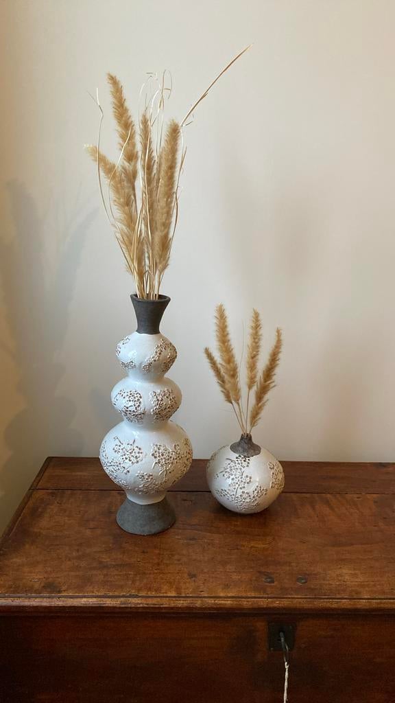 Poterie - vases décoratifs, Enlèvement, Comme neuf, Blanc