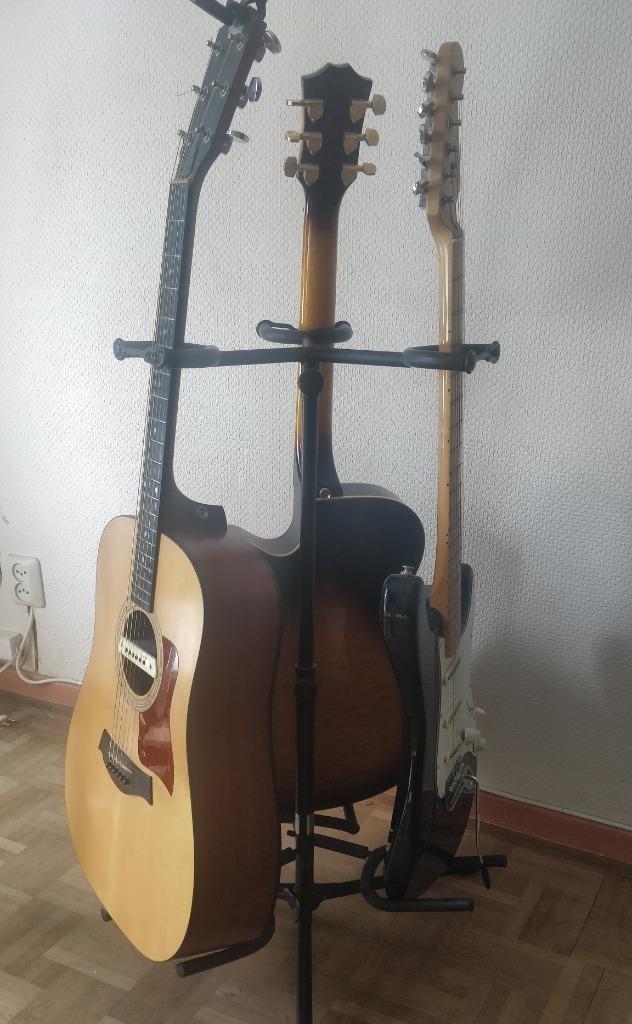 Pied triple pour guitares, Enlèvement, Utilisé