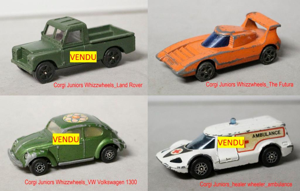 véhicules corgi - lot 01- 4 € pièce, Hobby en Vrije tijd, Modelauto's | Overige schalen, Gebruikt, Auto, Ophalen of Verzenden