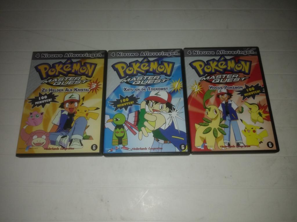 Pokémon Master quest tekenfims 3 DVD's, Cd's en Dvd's, Tekenfilm, Ophalen of Verzenden, Zo goed als nieuw, Alle leeftijden