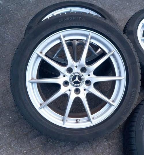 Winterbanden velgen Mercedes B CLA A-klasse 17" 5x112 7mm❄️, Enlèvement, Utilisé, Mercedes-Benz