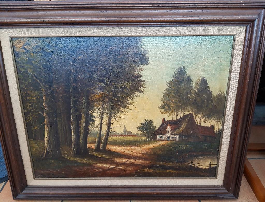Schilderij L.Blondeel, Ophalen