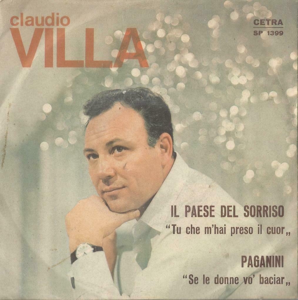 Claudio Villa – Il paese del sorriso / Paganini - Single, Enlèvement ou Envoi, Utilisé, Pop