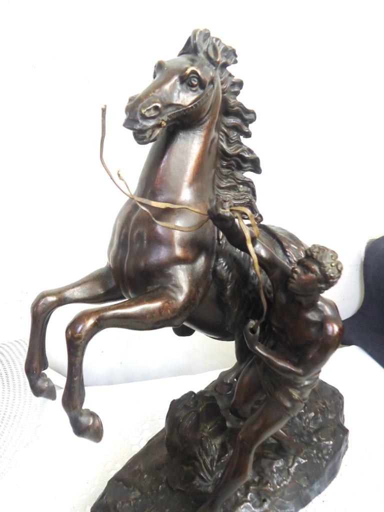 Cheval Bronze Marly Cousteau Antique🕵️‍♀😍🤗💎👌, Antiquités & Art, Enlèvement ou Envoi, Bronze