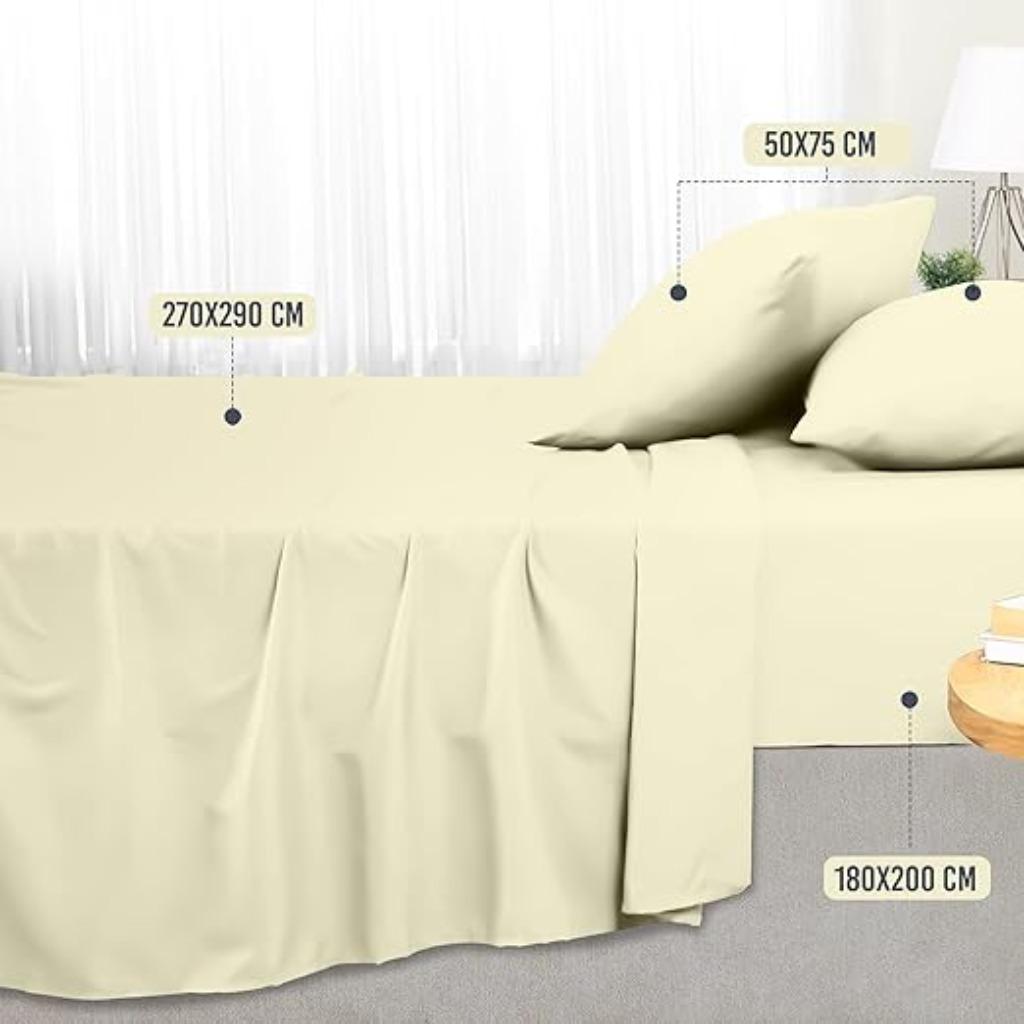 Utopia Bedding | Beddengoed | bedlaken | 180 x 200, Overige kleuren, -, Verzenden, Utopia bedding