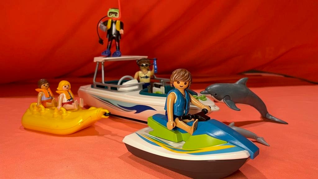 Playmobil 6981 én 6980 Duiktrip en Jetski, Kinderen en Baby's, Ophalen of Verzenden, Zo goed als nieuw