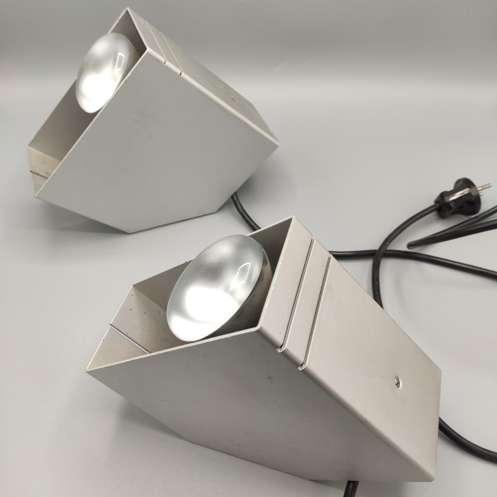 Vintage 2 x Raak D2048 muurlamp of tafellamp, Ophalen of Verzenden, Gebruikt, Metaal, Vintage 60' 70'