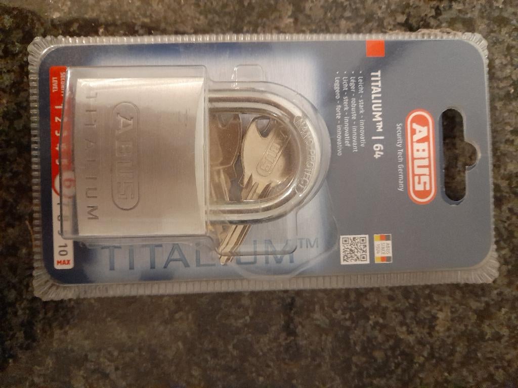 Abus hangslot met sleutel, Ophalen, Nieuw, Overige materialen, Slot
