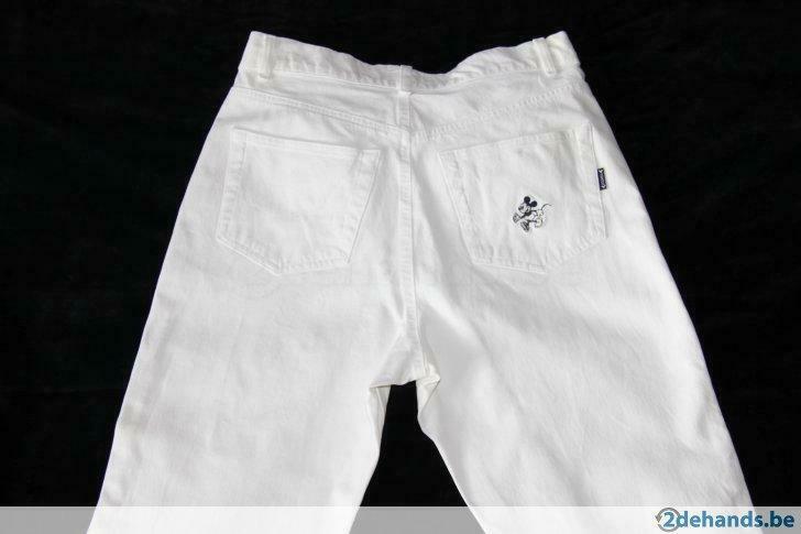 Witte stretch dames jeans 'Donaldson' met smalle pijpen,M:32, Kleding | Dames, Verzenden, Wit, Donaldson, Maat 42/44 (L)