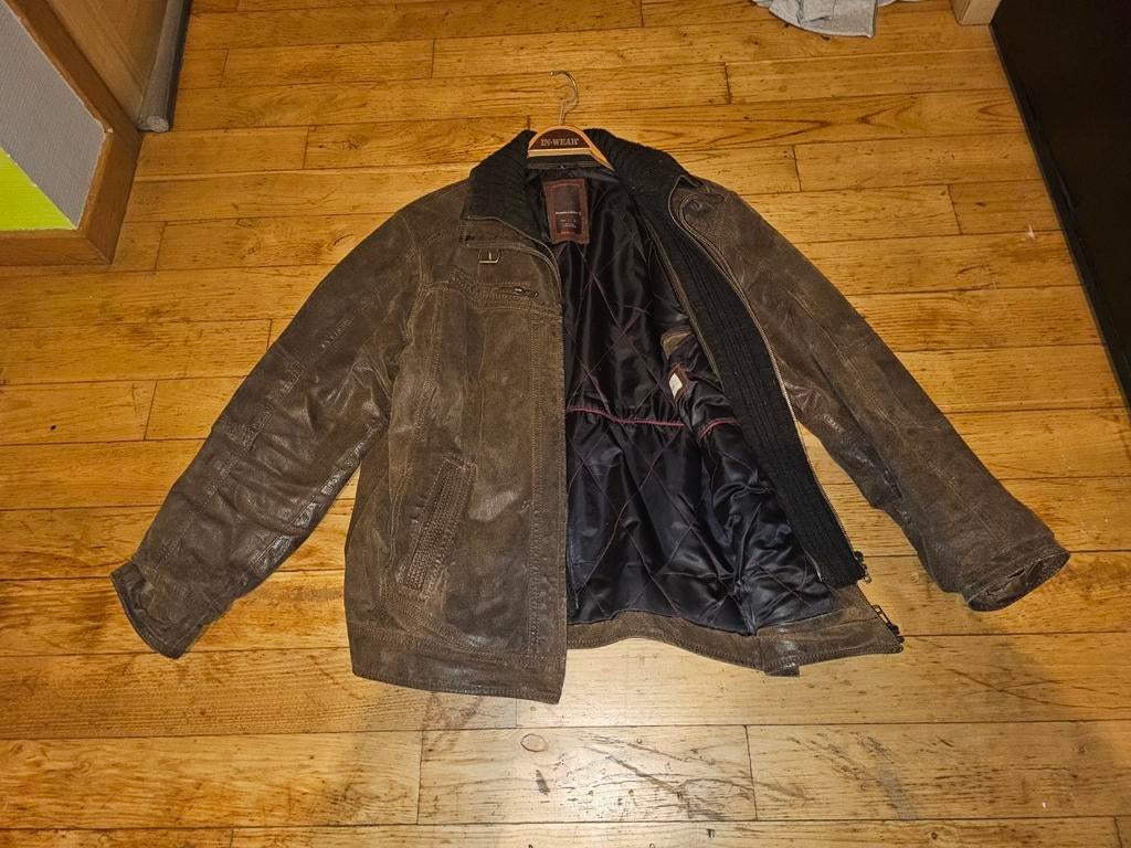 Veste en cuir, Kleding | Heren, Jassen | Winter, Ophalen, Zo goed als nieuw