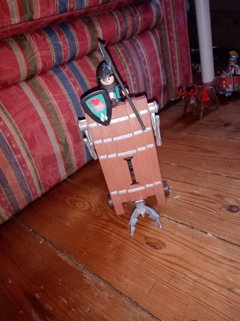 Playmobil Knight aanvalstoren/ram 5978, Kinderen en Baby's, Speelgoed | Playmobil, Ophalen, Gebruikt