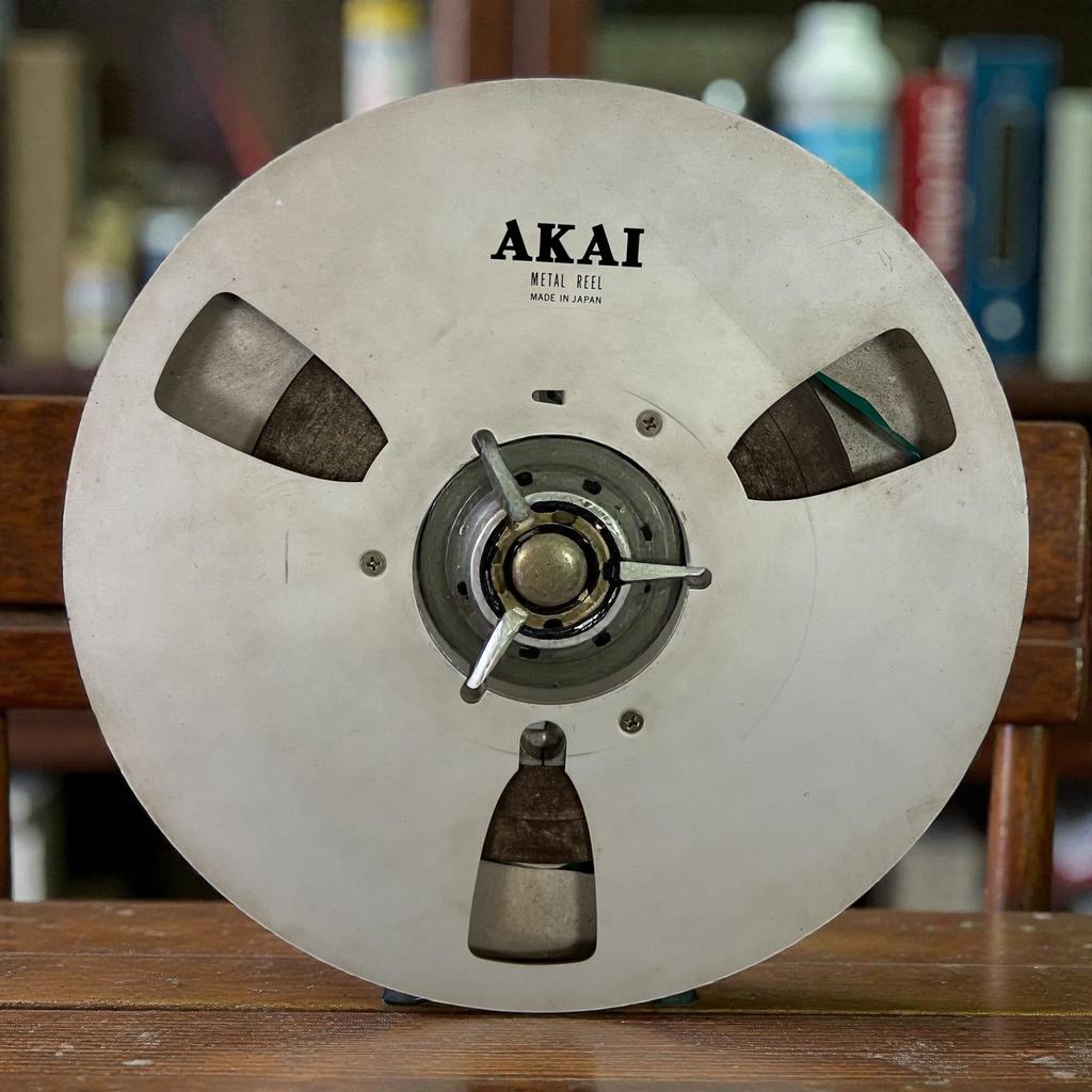 Vintage metal reel: akai band 26,5 cm, Audio, Tv en Foto, Bandrecorder, Ophalen of Verzenden