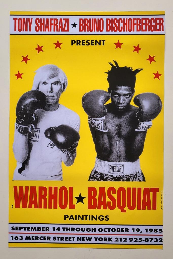 Andy Warhol X Basquiat - Affiche originale de l'exposition, Envoi