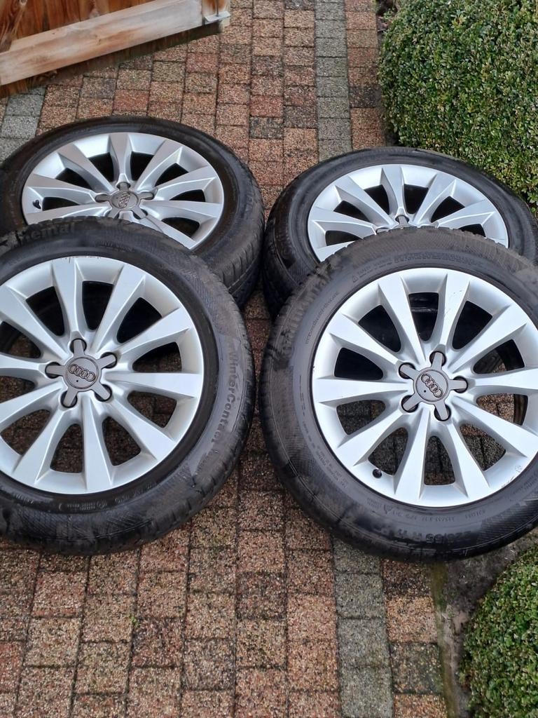 Set Audi A6 (c7) velgen en winterbanden, Enlèvement, 4 Saisons, Pneu(s)