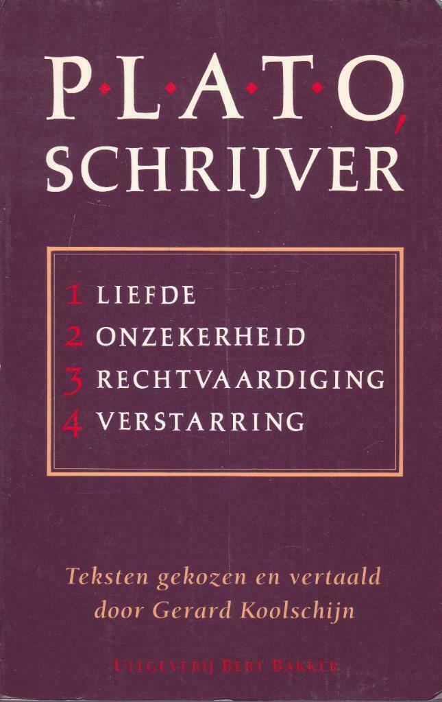 Gerard Koolschijn, Plato, schrijver..., Boeken, Ophalen of Verzenden, Zo goed als nieuw, Praktische filosofie