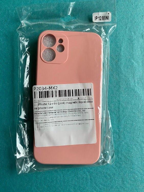 Iphone 12 mini phone case roze NIEUW, Nieuw, Ophalen of Verzenden, IPhone 12 Mini, Siliconen