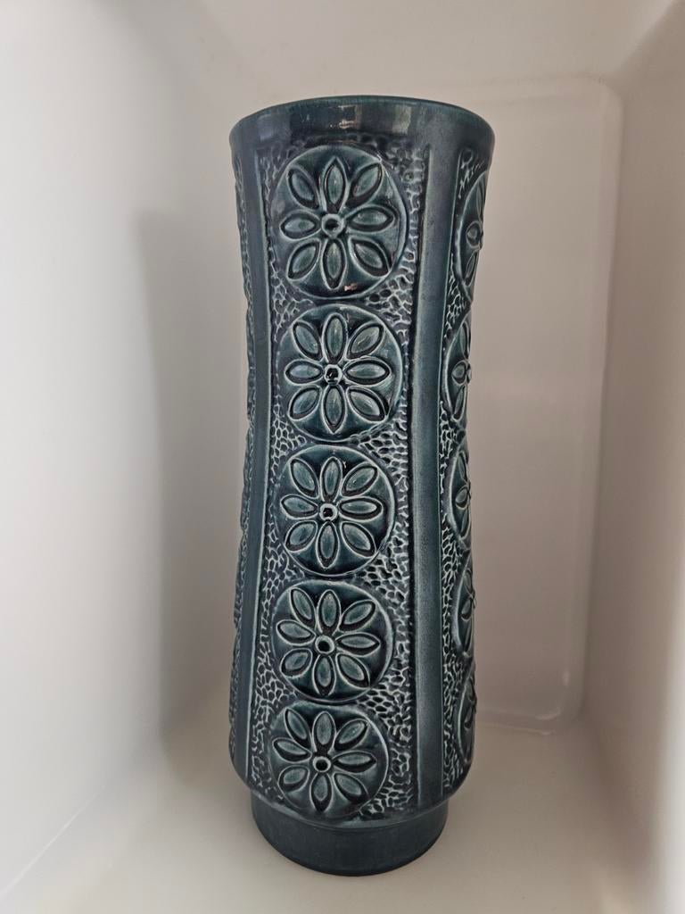 Bay Keramiek vaas blauw model 972-40, Ophalen of Verzenden