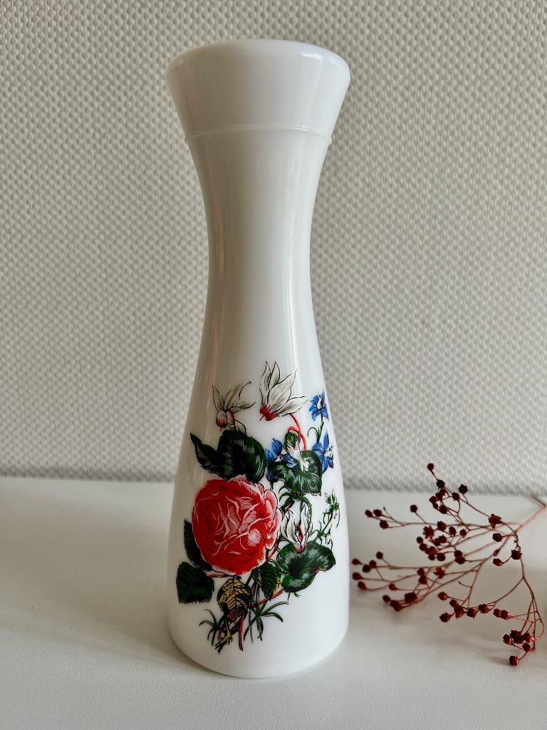 Vase en opaline fleuri, Antiquités & Art, Enlèvement ou Envoi