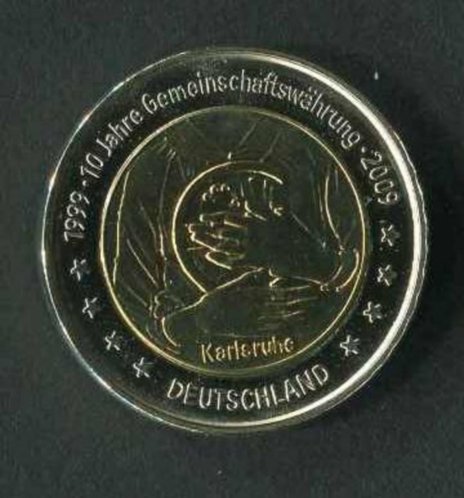 Duitsland 2 euro muntentest 2009 Karlsruhe zeldzame munt, Postzegels en Munten, Munten | Europa | Euromunten, Ophalen of Verzenden