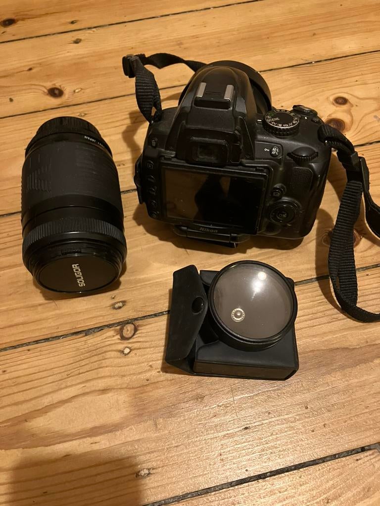 Nikon D5000  camera AF-Nikkor 35mm +Soligor, Audio, Tv en Foto, Fotocamera's Digitaal, Ophalen, Gebruikt, Nikon