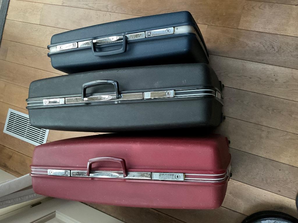 Samsonite Vintage reiskoffer, Wieltjes, Gebruikt, Hard kunststof, Ophalen of Verzenden