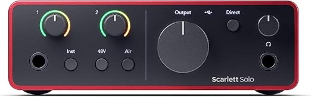 Focusrite Scarlett Solo | 4e génération | Nouveau