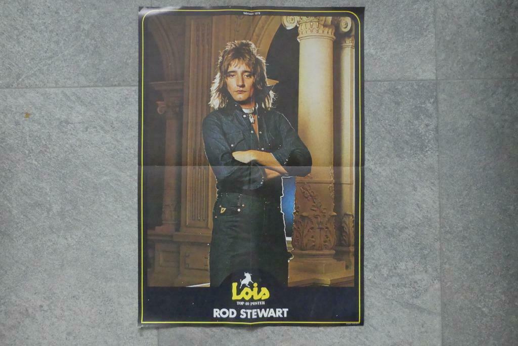 Poster Rod Stewart 1978 Lois top 40, Verzamelen, Muziek, Artiesten en Beroemdheden, Ophalen of Verzenden, Gebruikt, Poster, Artwork of Schilderij