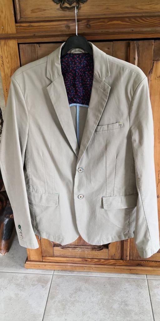 Sportieve beige blazer medium, Neuf, Enlèvement ou Envoi, Beige, Piazza italia