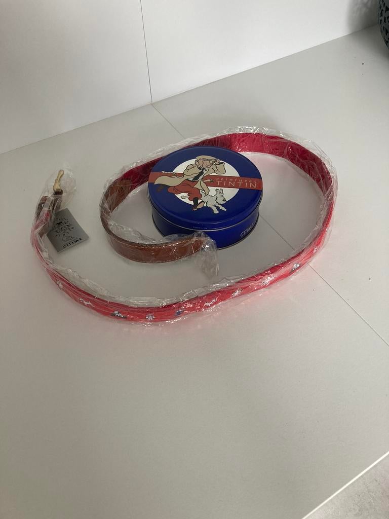 Kuifje - riem 110 cm - nieuw met doos, Ophalen of Verzenden, Nieuw, 105 tot 115 cm, Riem of Ceintuur