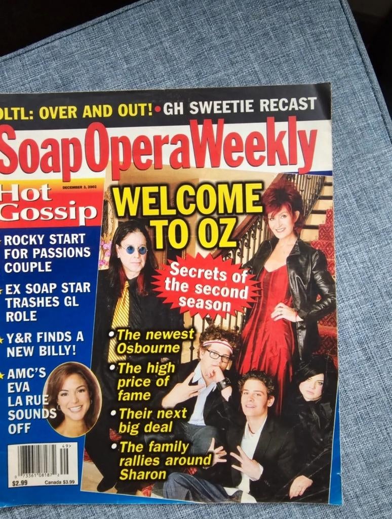 Soap Opera Weekly, 2 décembre 2002, Enlèvement ou Envoi, Comme neuf