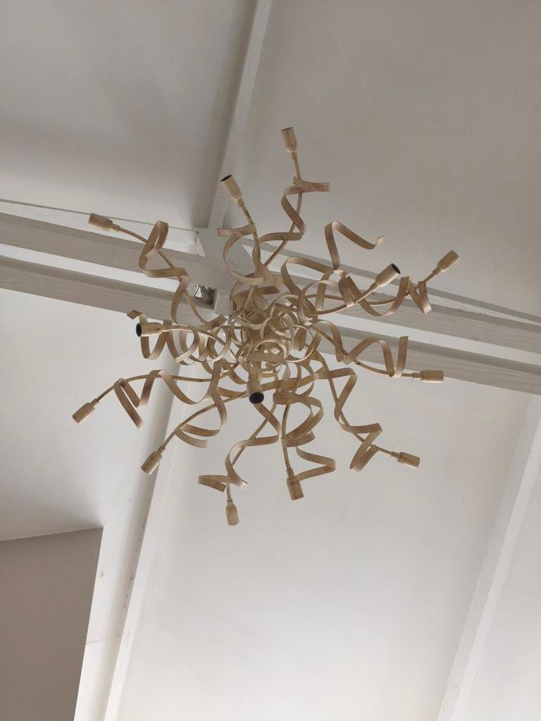 Très beau lustre design moderne et sculptural, Huis en Inrichting, Lampen | Kroonluchters, Ophalen
