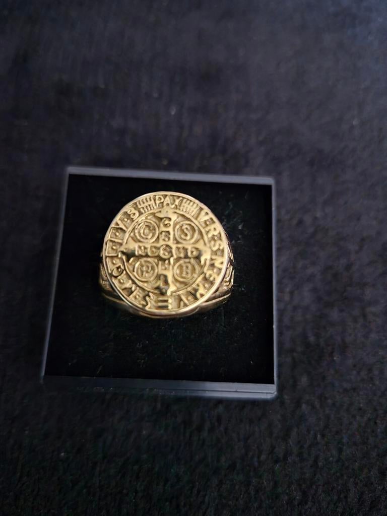 Nieuwe ring voor heren maat 64, IJzer of Staal, Heer, Nieuw, Ophalen of Verzenden