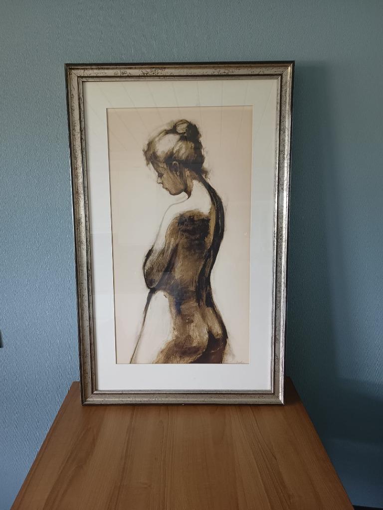 Litho - Naakte dame - Freddy Van Dijck, Ophalen