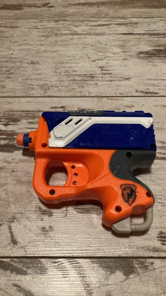 Klein NERF geweer, Ophalen, Gebruikt