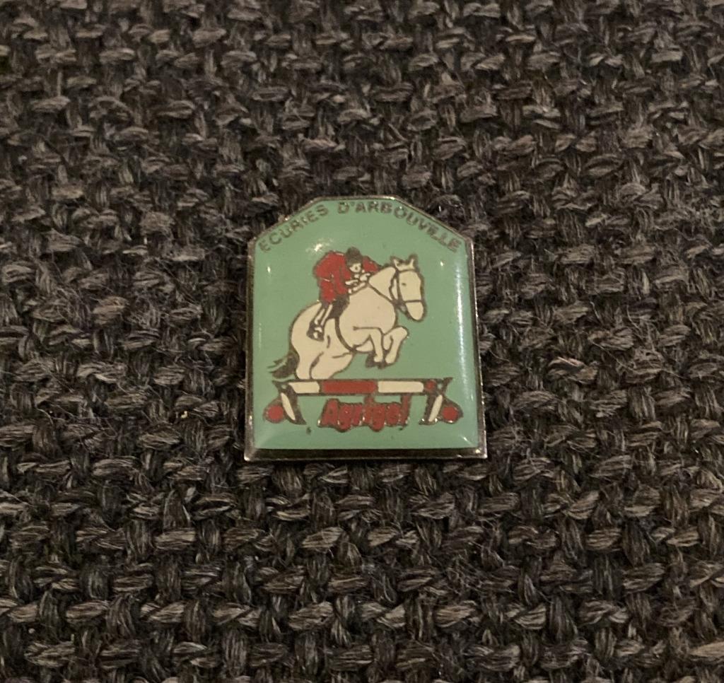 PIN - AGRIGEL - ECURIES D'ARBOUVILLE - CHEVAL, Envoi, Utilisé, Marque, Insigne ou Pin's