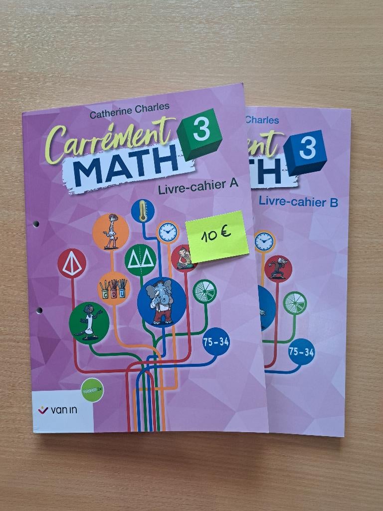 Carrément math 3 - Manuel scolaire math, Livres, Livres scolaires, Enlèvement, Neuf, Primaire, Mathématiques A