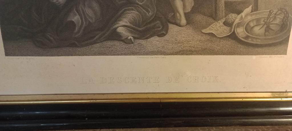 Gravure „De Kruisafdaling”, P.P. RUBENS, 71x89, n432, Antiek en Kunst, Ophalen of Verzenden, Gravure
