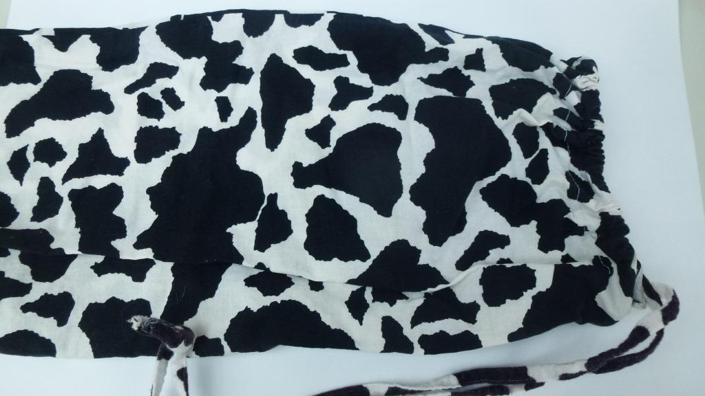 sac en tissu pour sacs plastique imprimé vache, Enlèvement ou Envoi, Utilisé, Autres couleurs, Autres types