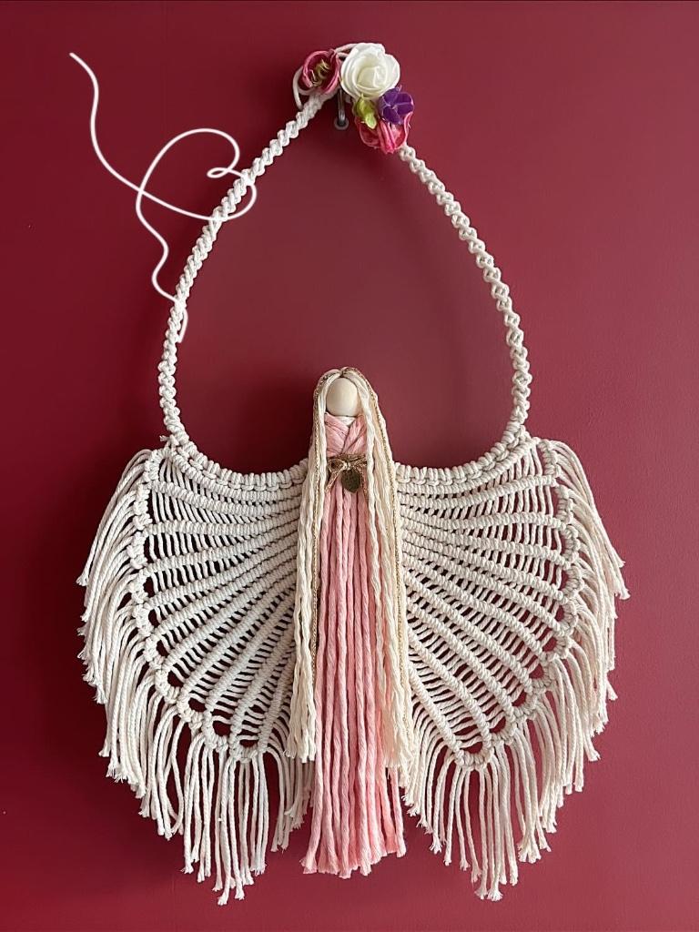 Macramé engel, Maison & Meubles, Accessoires pour la Maison | Décorations murale, Enlèvement, Neuf