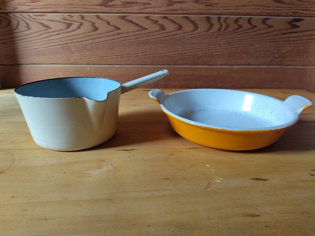 Casserole émaillée avec bec, Enlèvement ou Envoi, Utilisé
