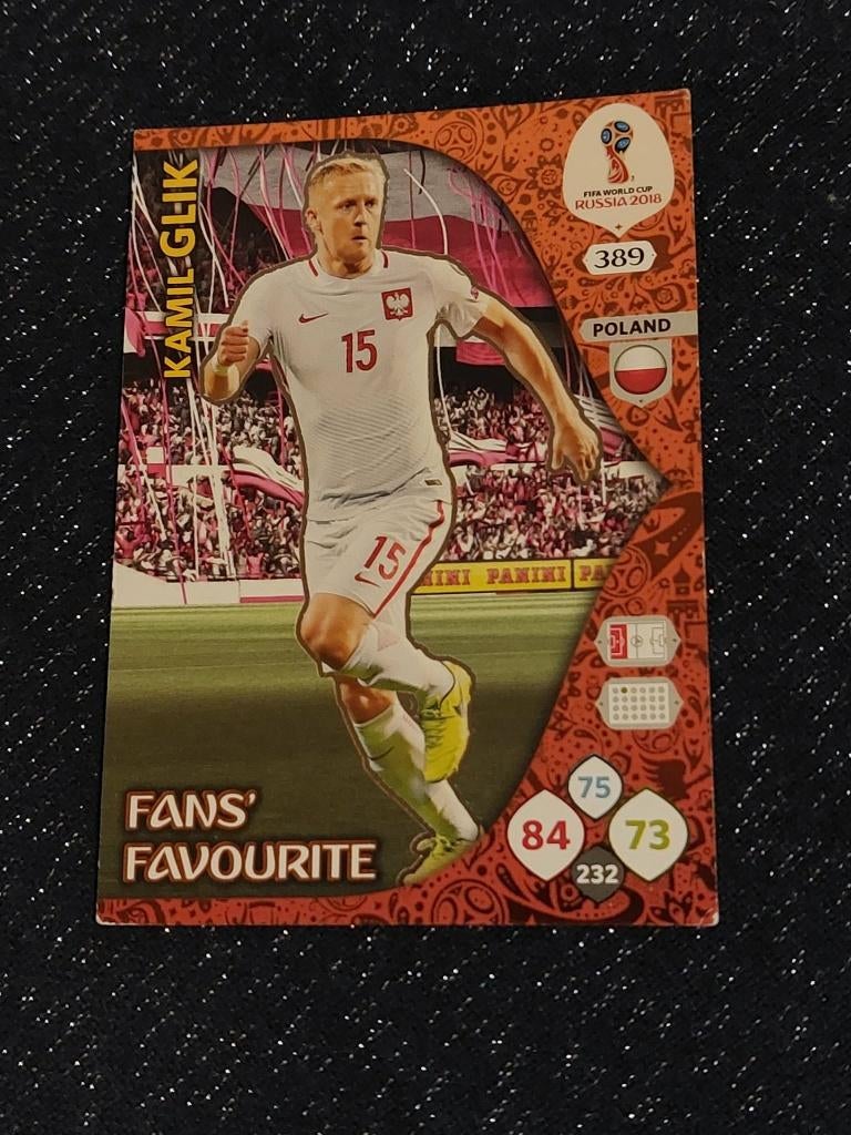 Voetbalkaart : Panini / Kamil Glik / Polen / WK 2018, Envoi, Comme neuf, Cartes de joueur