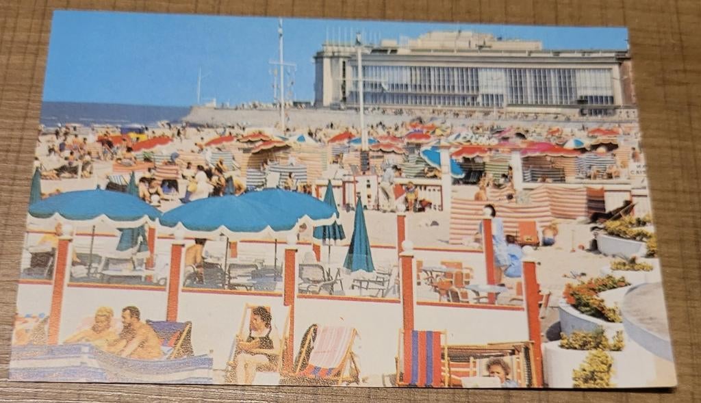 Oude fotoprent; Oostende., Ophalen of Verzenden, Zo goed als nieuw, Overige onderwerpen, Prent