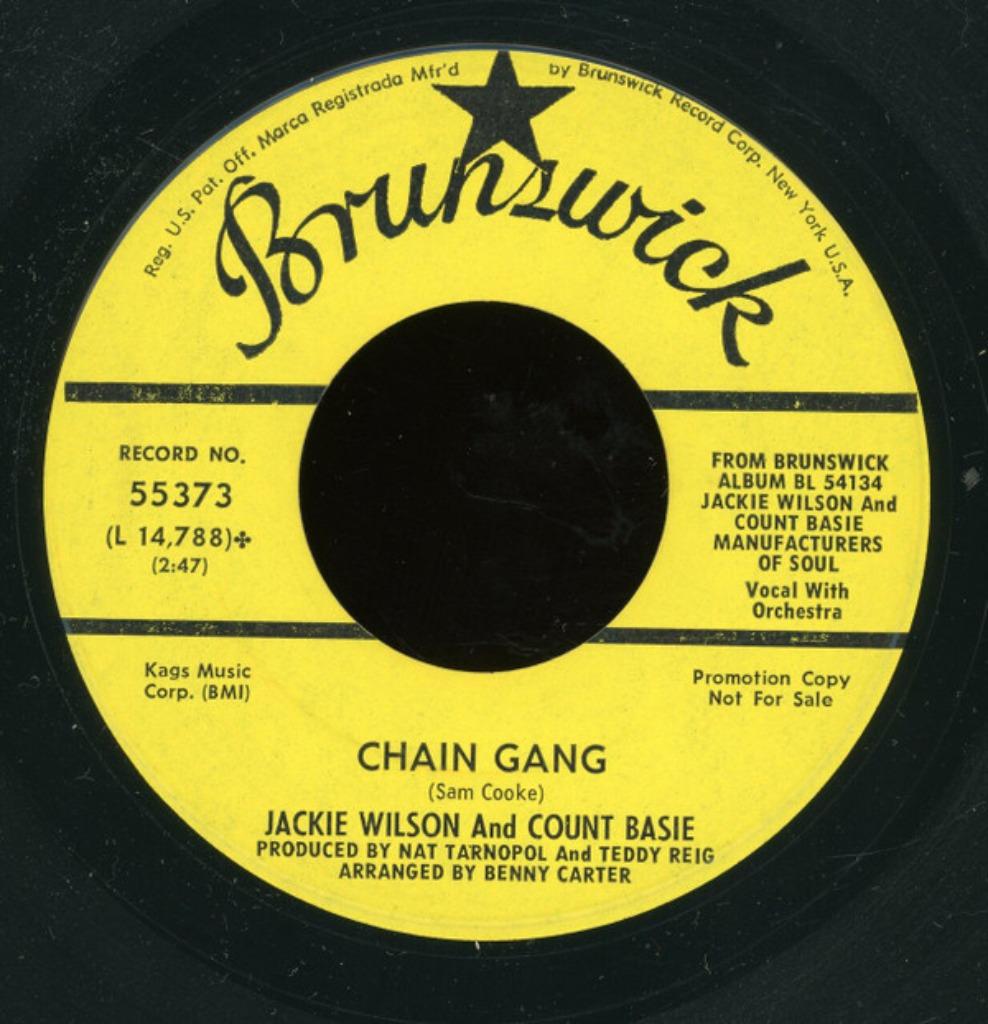 Jackie Wilson And Count Basie – Chain Gang - "Popcorn' 7", Ophalen of Verzenden, Gebruikt, Overige formaten, Soul of Nu Soul