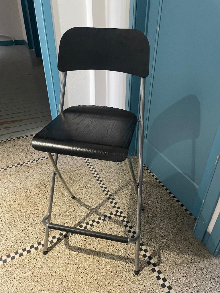 Tabouret haut IKEA pliable, 90 cm ou plus, 1 tabouret, Comme neuf, Enlèvement