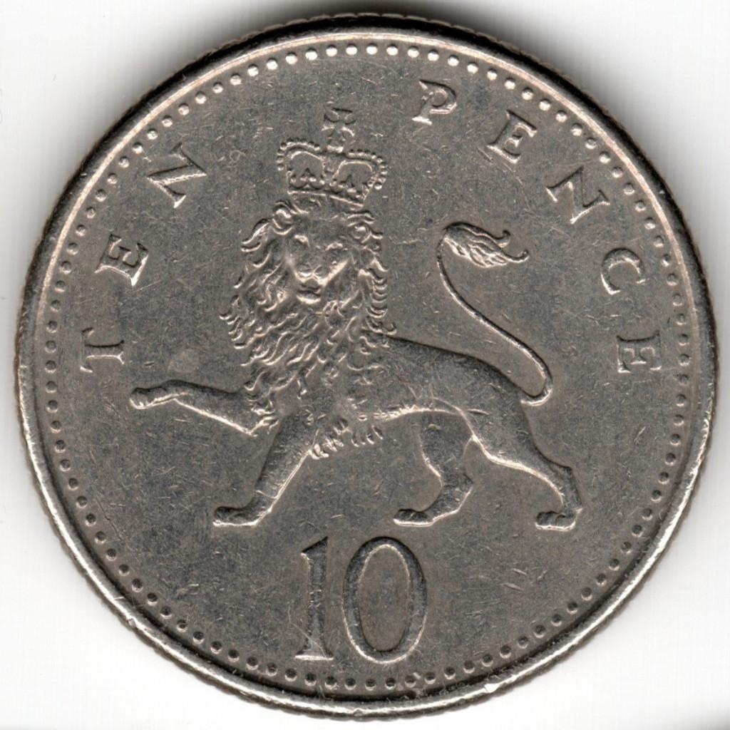 Royaume-Uni : 10 Pence 1992 KM#938b Ref 16520, Enlèvement ou Envoi, Autres pays, Monnaie en vrac